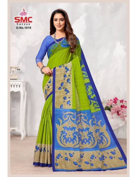 Smc Parvathi Casual Daily Wear Cotton Printed Latest Saree Collection
